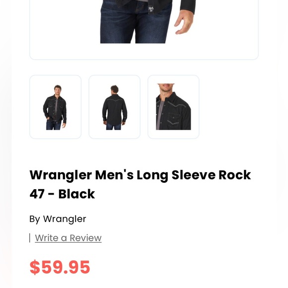 EUC Rock 47 by Wrangler Men’s Long Sleeve - Picture 3 of 16